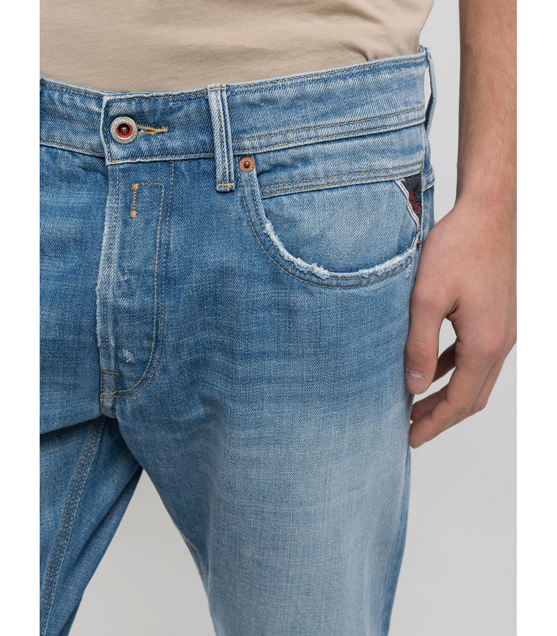 レギュラースリム WILLBI RED LOGOデニム 詳細画像 ライトブルー 5